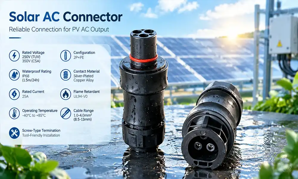 solar AC connector