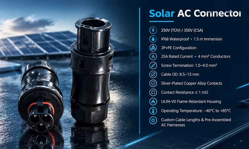 solar AC connector