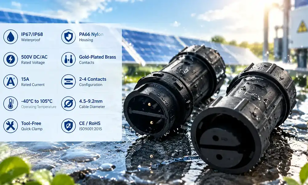 QC16 quick clamp waterproof connector QC16 quick clamp waterproof connector