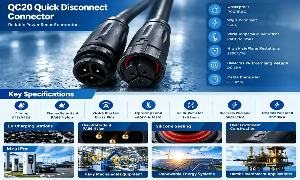 QC20 quick disconnect connector QC20 quick disconnect connector