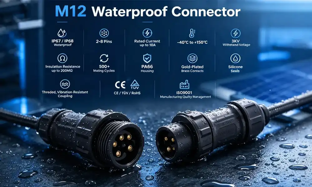 M12 waterproof connector M12 waterproof connector