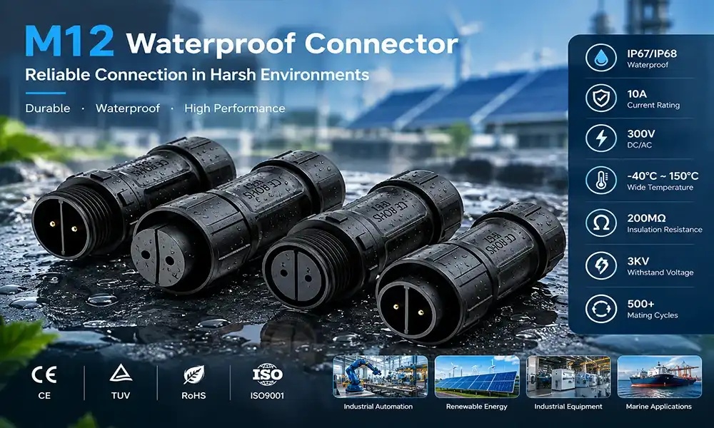 M12 waterproof connector M12 waterproof connector