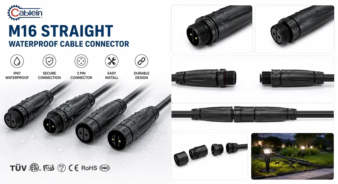 M16 Straight Waterproof Cable Connector M16 Straight Waterproof Cable Connector