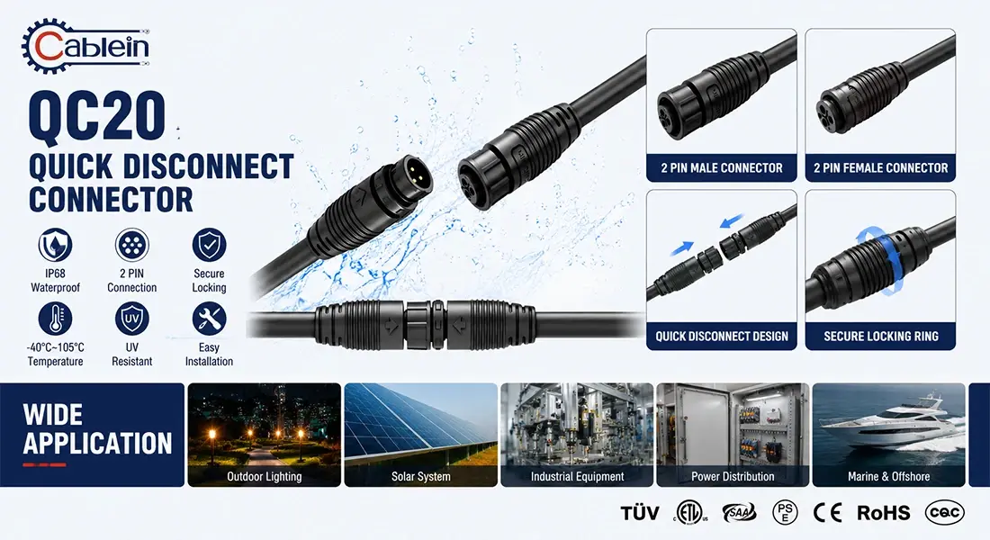 QC20 Quick Disconnect Connector