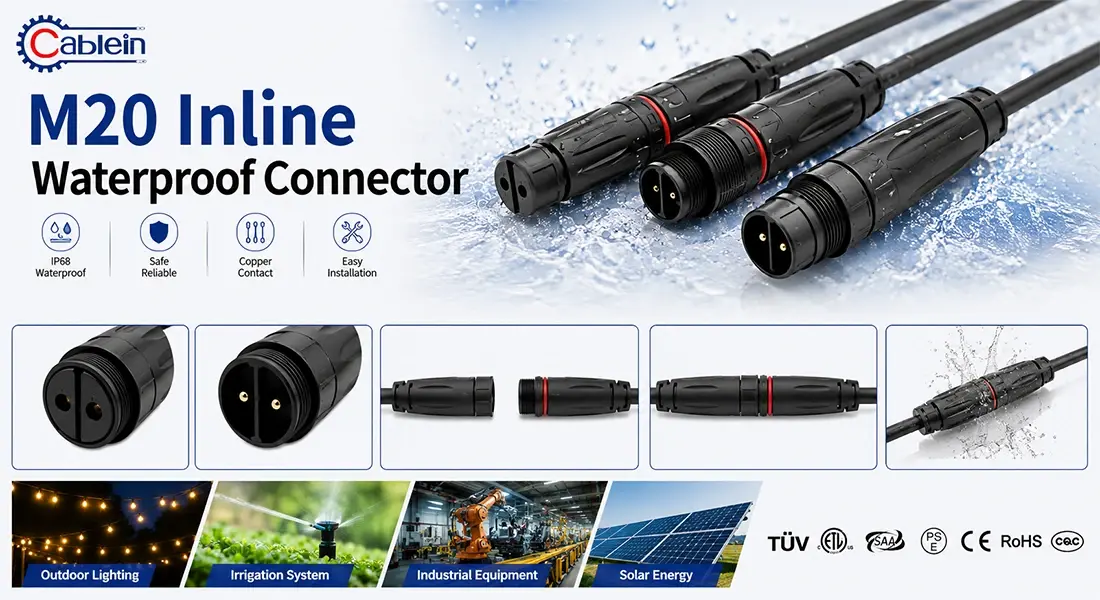 M20 Inline Waterproof Connector M20 Inline Waterproof Connector