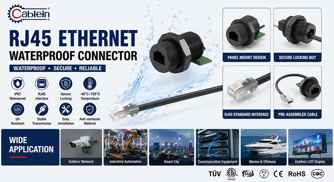 RJ45 Ethernet Waterproof Connector RJ45 Ethernet Waterproof Connector