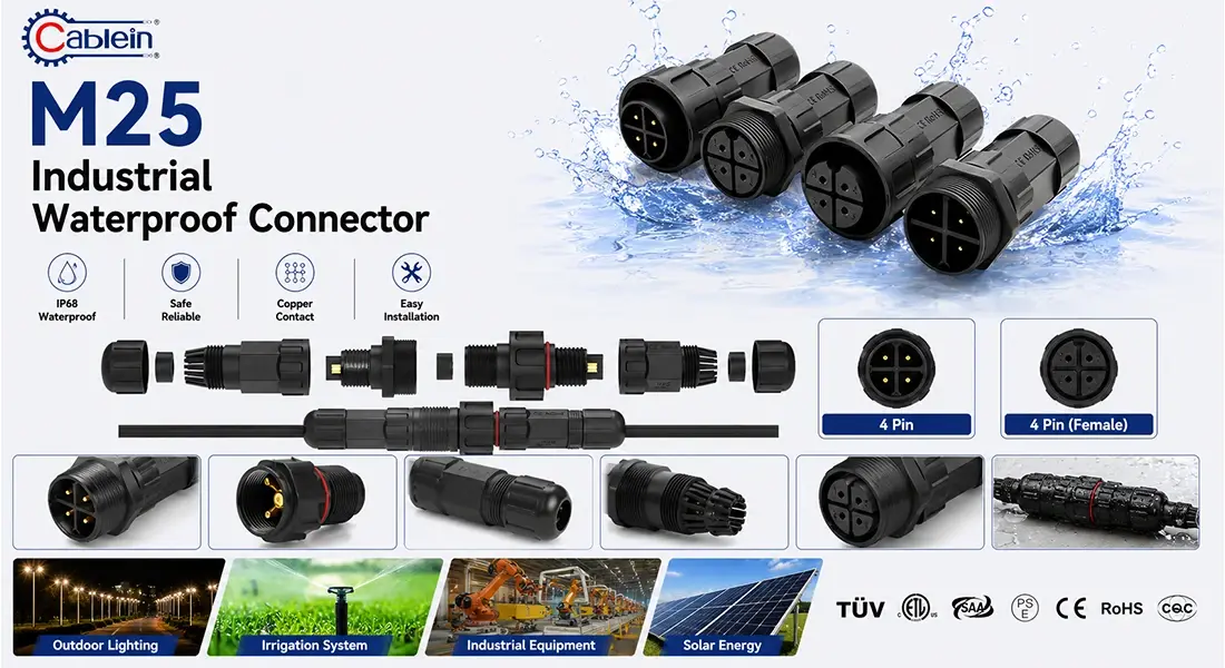 M25 Industrial Waterproof Connector M25 Industrial Waterproof Connector