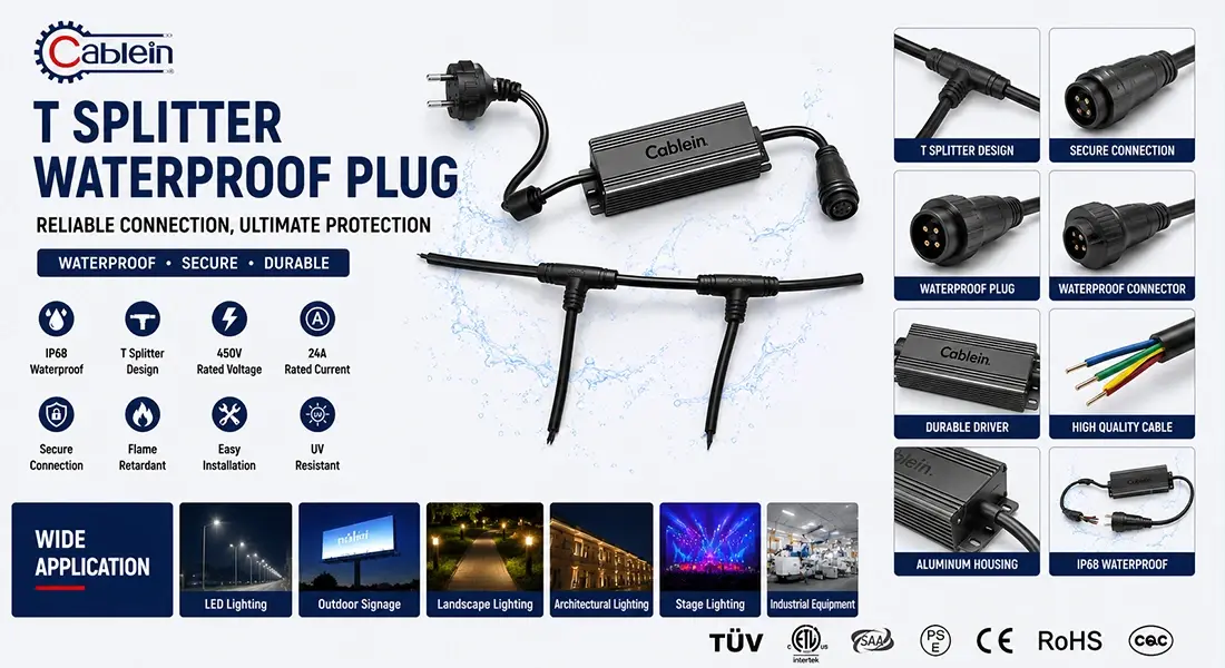 T Splitter Waterproof Plug T Splitter Waterproof Plug