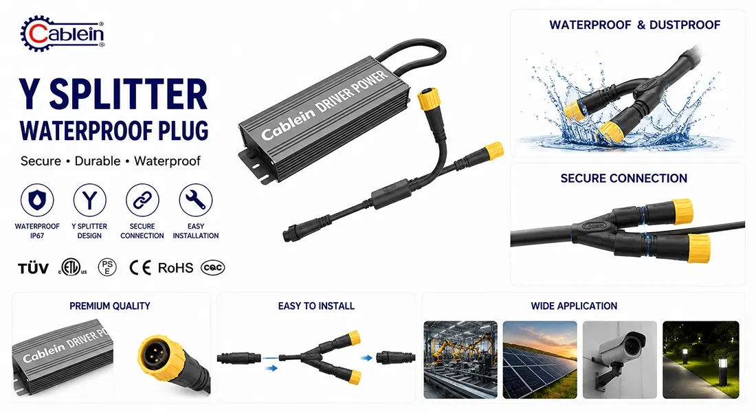 Y Splitter Waterproof Plug