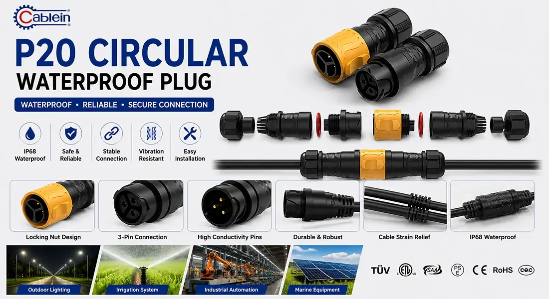P20 Circular Waterproof Plug P20 Circular Waterproof Plug