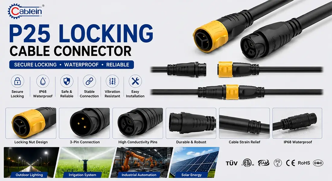 P25 Locking Cable Connector P25 Locking Cable Connector