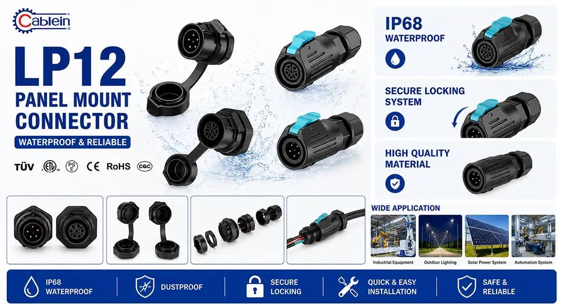 LP12 Panel Mount Connector