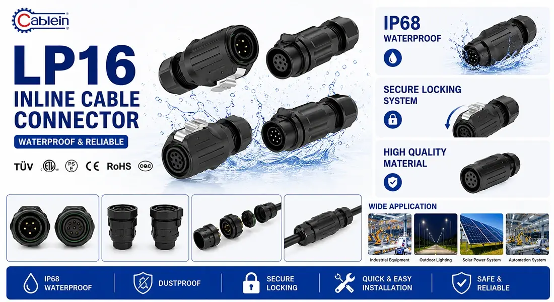 LP16 Inline Cable Connector LP16 Inline Cable Connector
