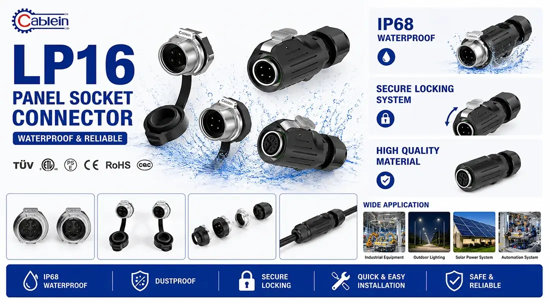 LP16 Panel Socket Connector