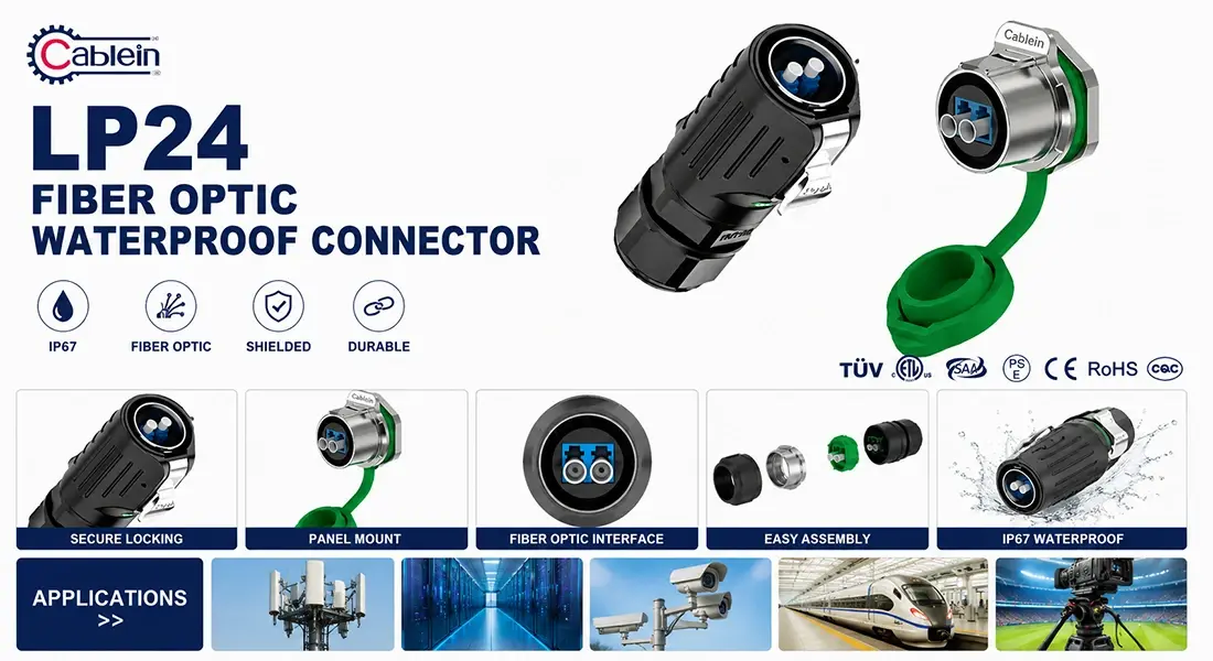 LP24 Fiber Optic Waterproof Connector