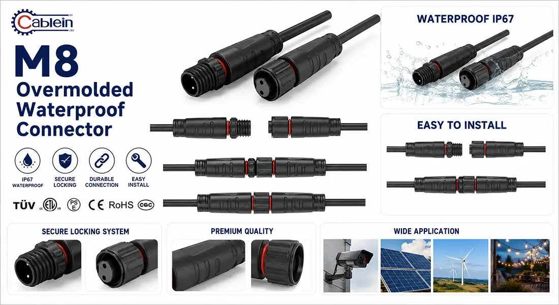 M8 Overmolded Waterproof Connector M8 Overmolded Waterproof Connector