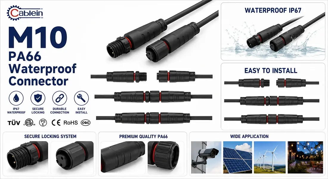 M10 PA66 Waterproof Connector