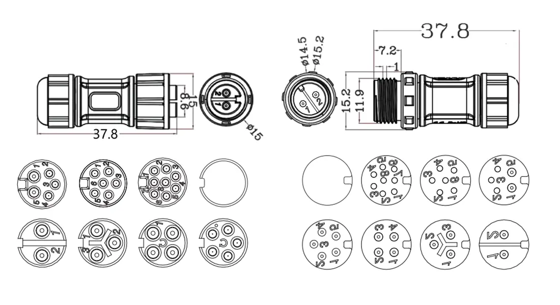 M12 Waterproof Connector