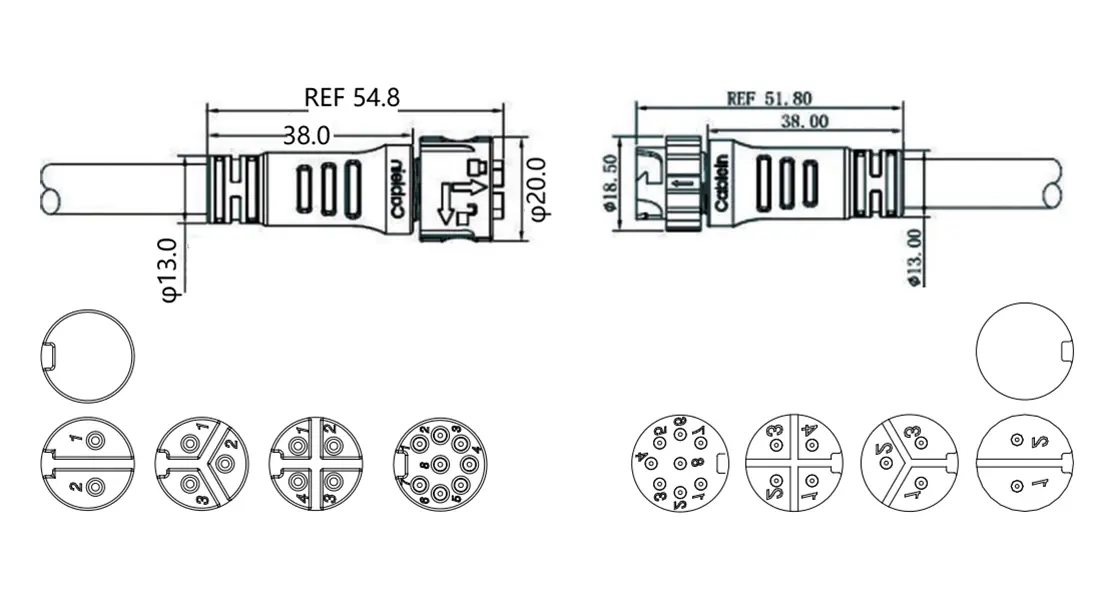 P16 Self Lock Waterproof Connector