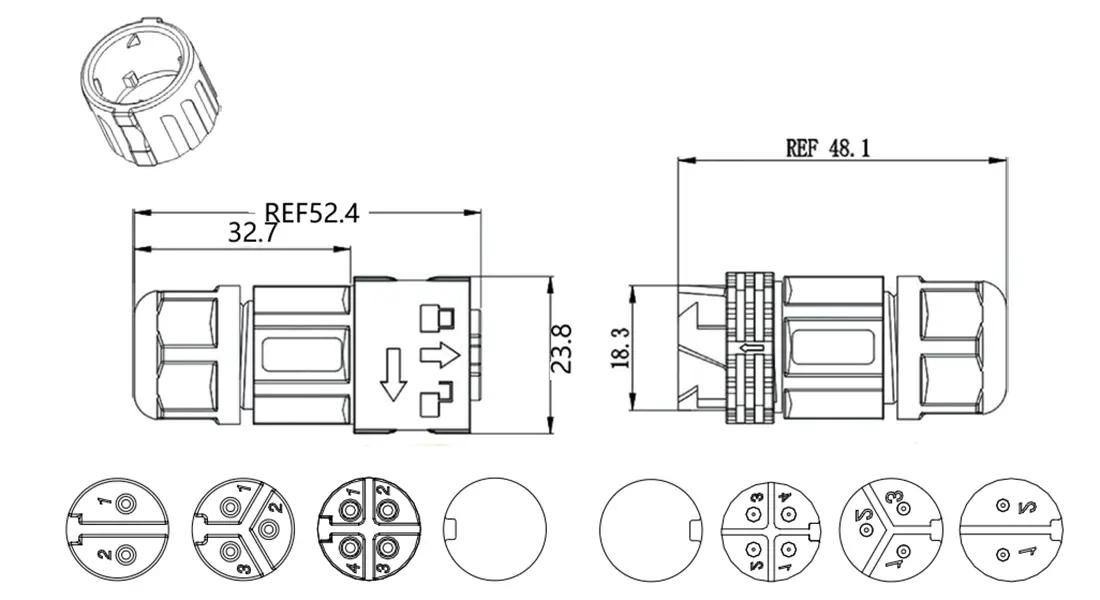 P20 Circular Waterproof Plug