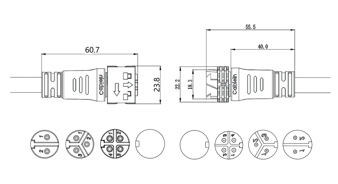 P20 Push Lock Waterproof Connector P20 Push Lock Waterproof Connector
