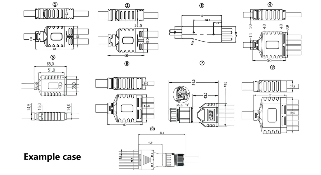 Y Type Electrical Waterproof Connector Y Type Electrical Waterproof Connector