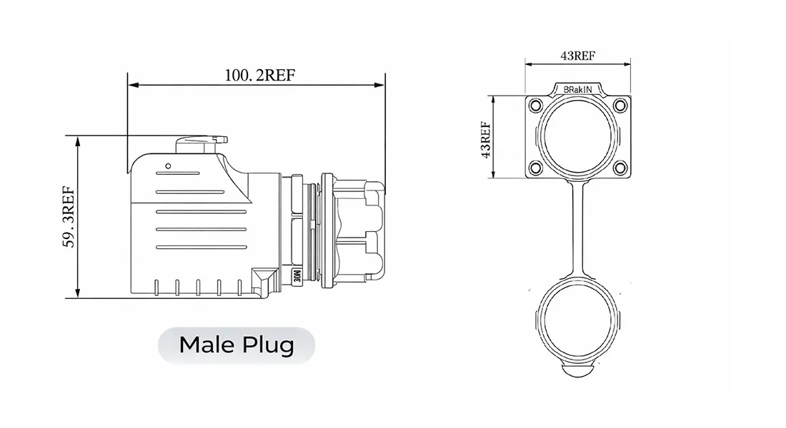 LP32 Solder Type Flange-Mount Waterproof Connector LP32 Solder Type Flange-Mount Waterproof Connector