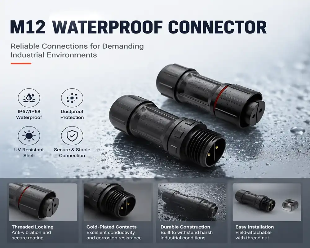 M12 Waterproof Connectors M12 Waterproof Connectors