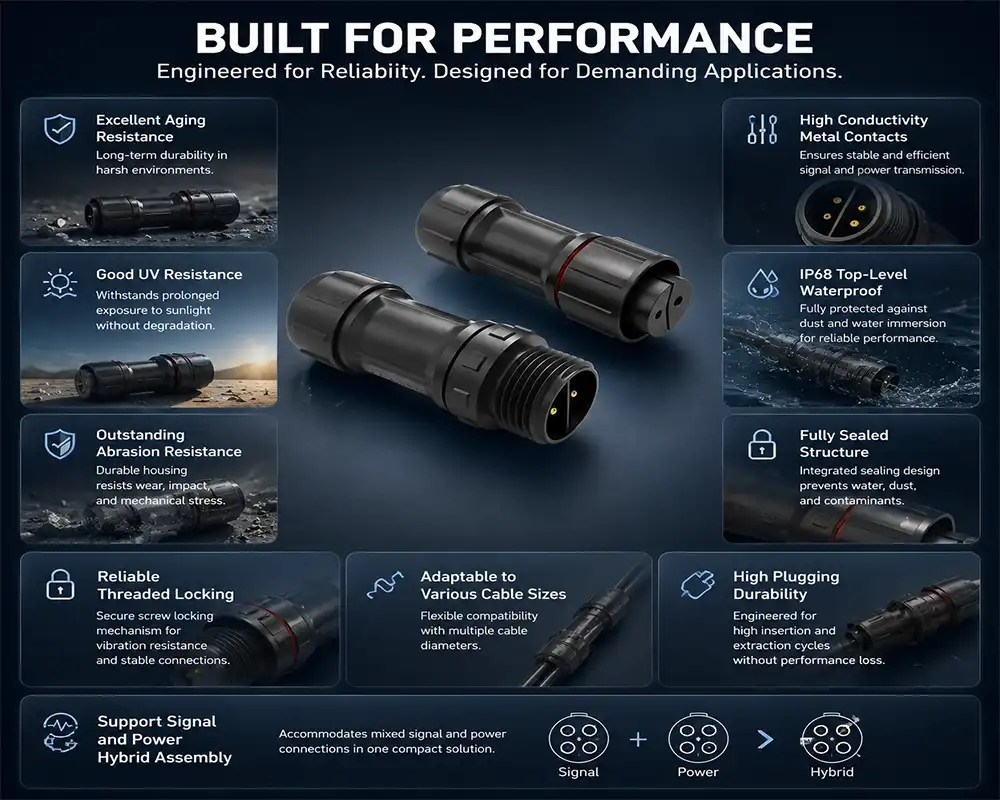 M12 Waterproof Connectors advantage M12 Waterproof Connectors advantage