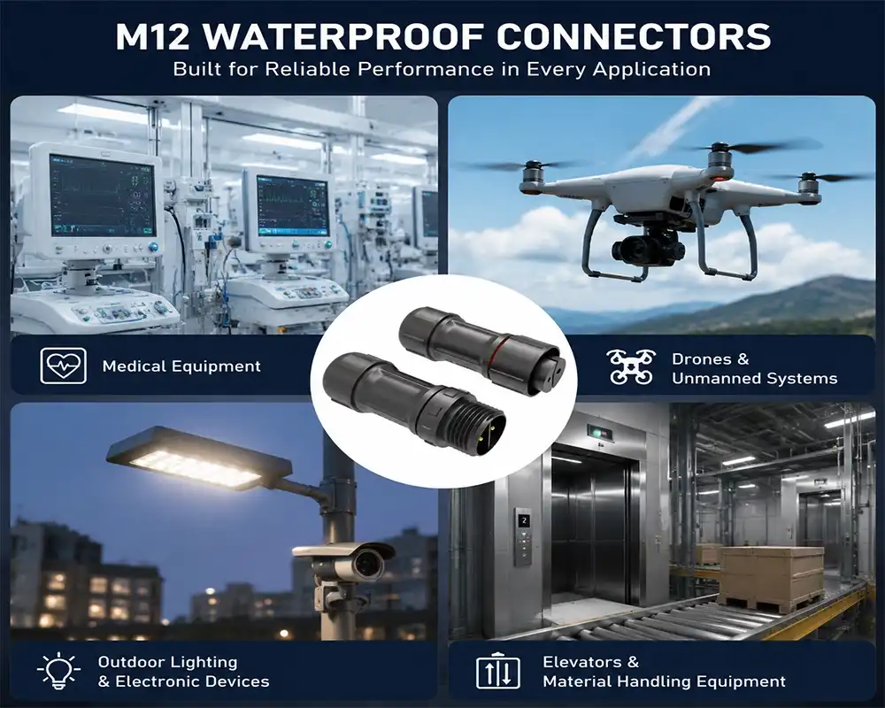 M12 Waterproof Connectors application