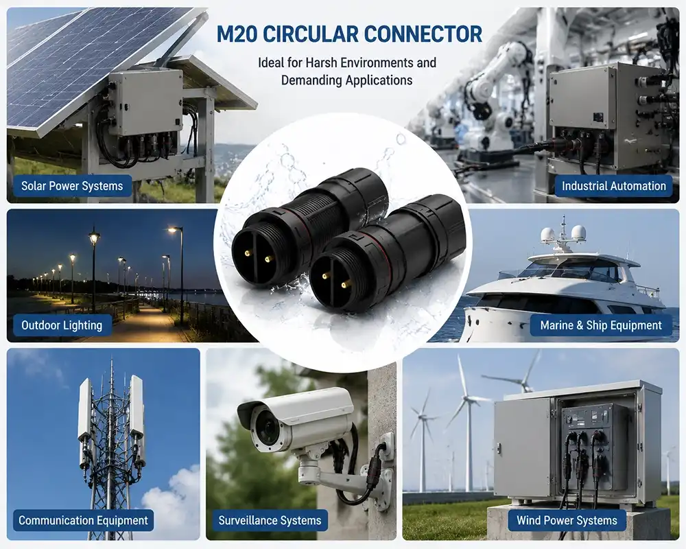 M20 Circular Connector application M20 Circular Connector application