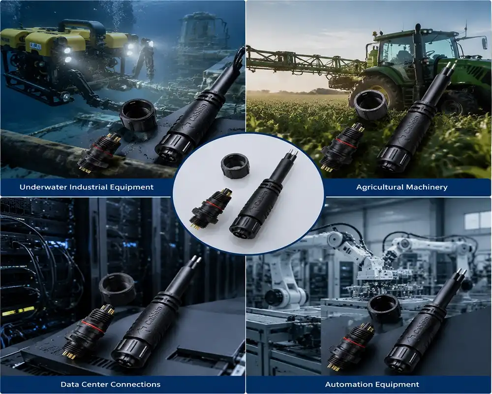 QC12 Straight Quick Clamp Waterproof Cable Connector application QC12 Straight Quick Clamp Waterproof Cable Connector application