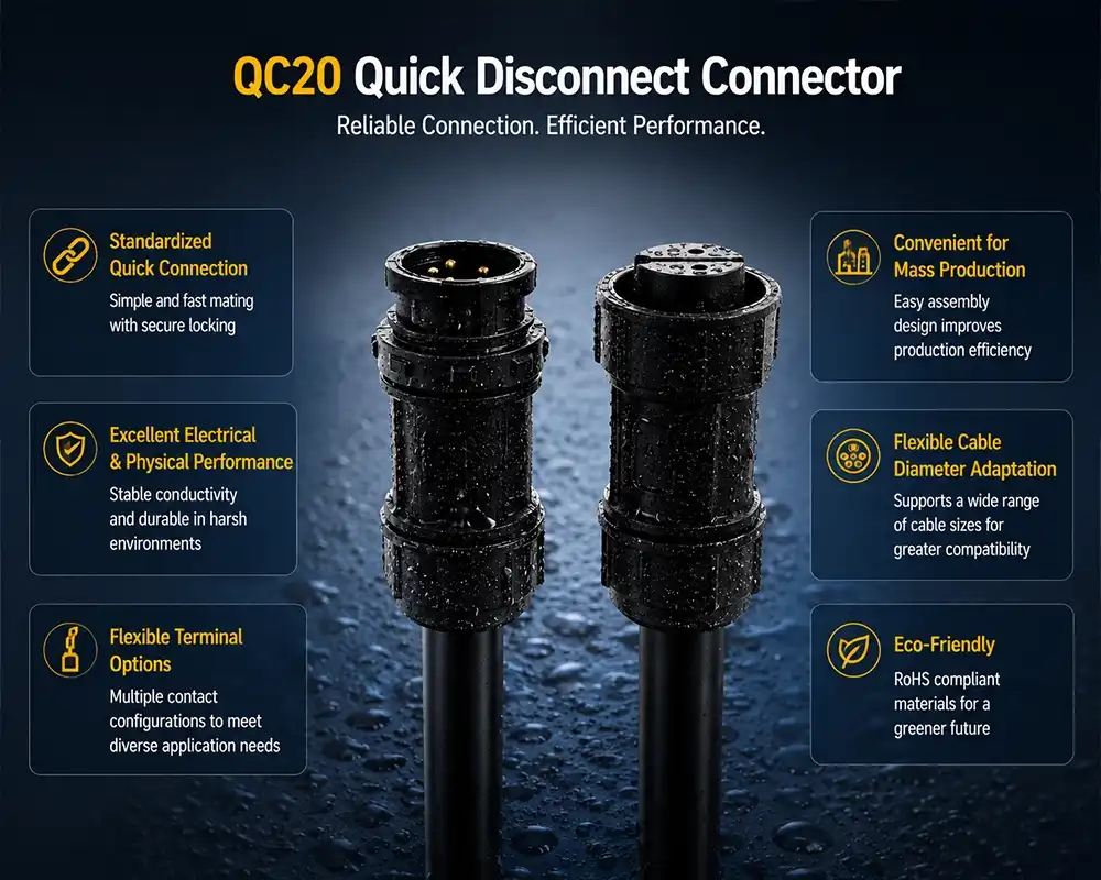 QC20 Quick Disconnect Connector advantage QC20 Quick Disconnect Connector advantage
