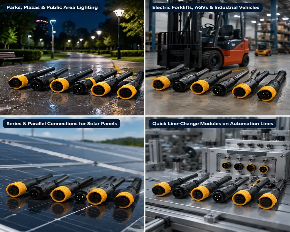 P25 Locking Cable Connector application P25 Locking Cable Connector application