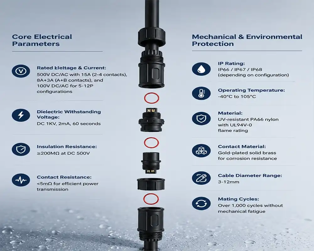 QC16 Fast Lock Waterproof Connector QC16 Fast Lock Waterproof Connector