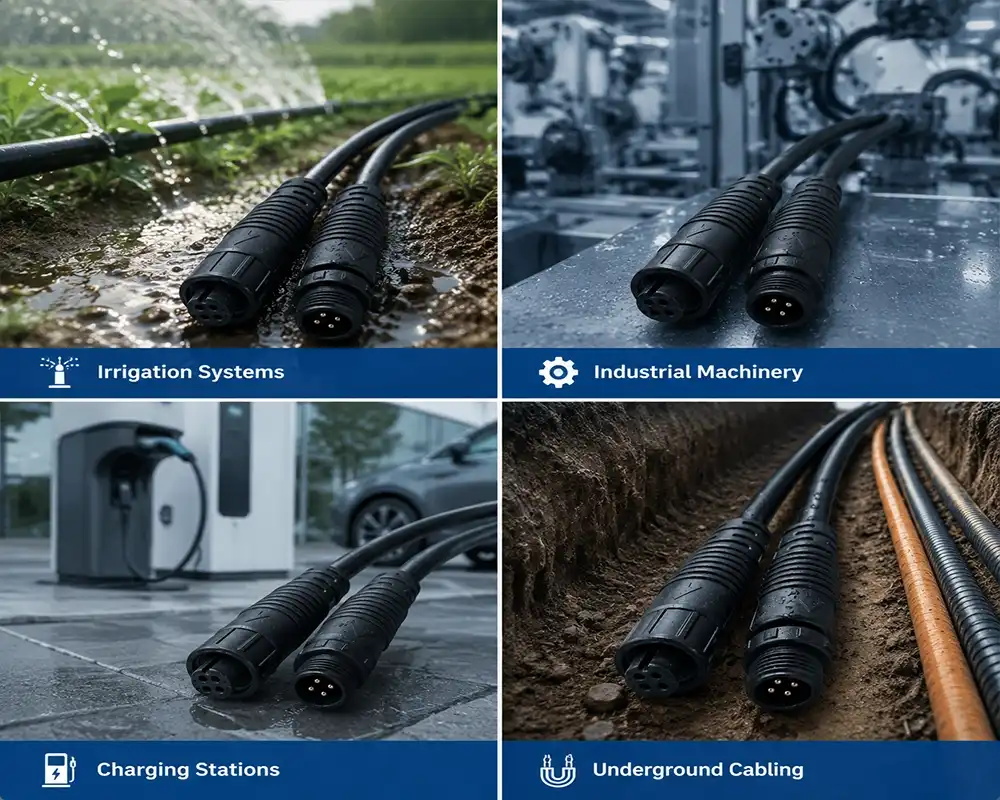 M20 Inline Waterproof Connector application M20 Inline Waterproof Connector application