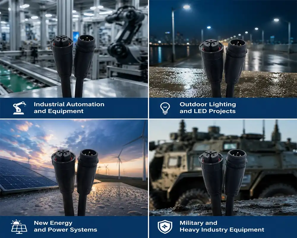 M25 Overmolded Waterproof Connector application