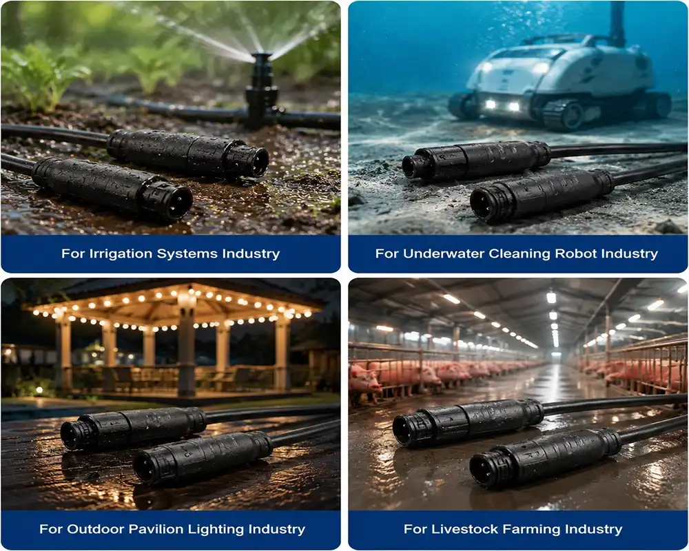 M8 Overmolded Waterproof Connector application