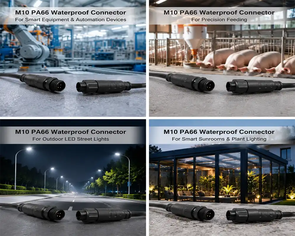 M10 PA66 Waterproof Connector application