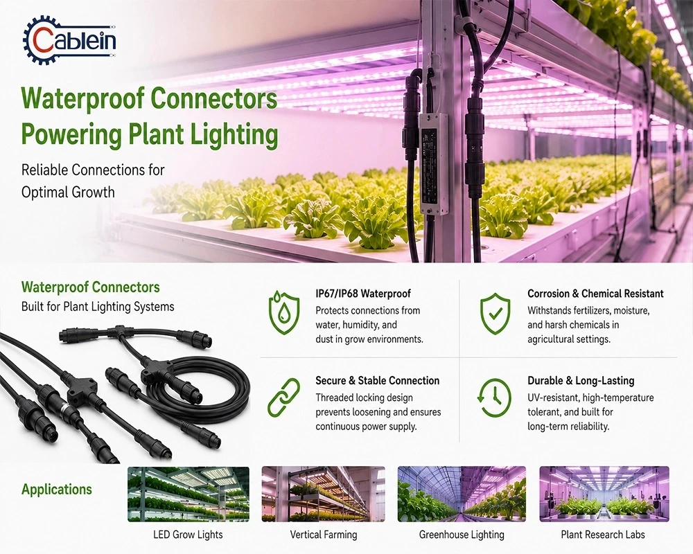 greenhouse lighting connector