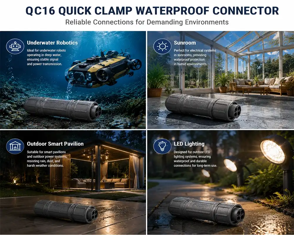 QC16 quick clamp waterproof connector application QC16 quick clamp waterproof connector application