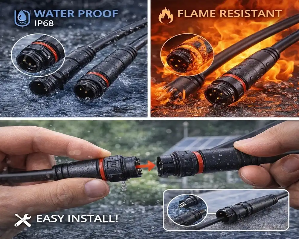 M12 Straight Waterproof Cable Connector advantages