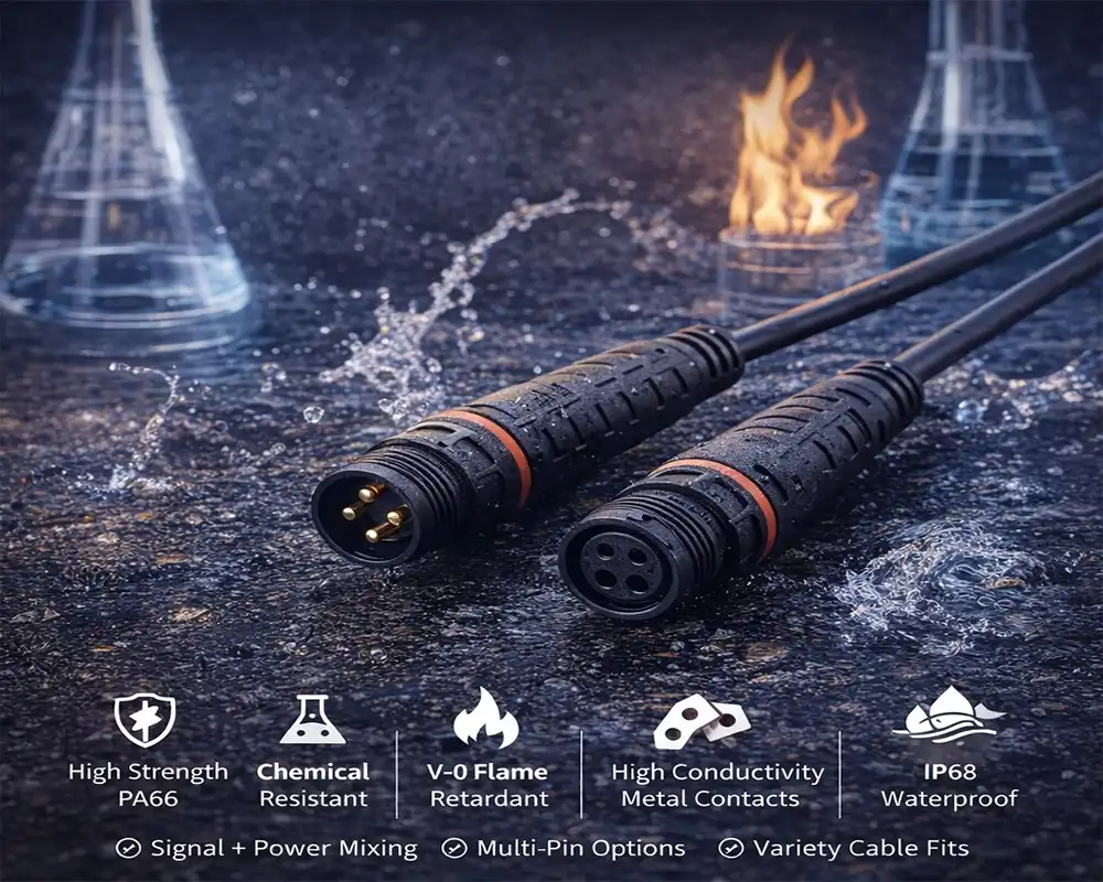 M10 PA66 Waterproof Connector advantage