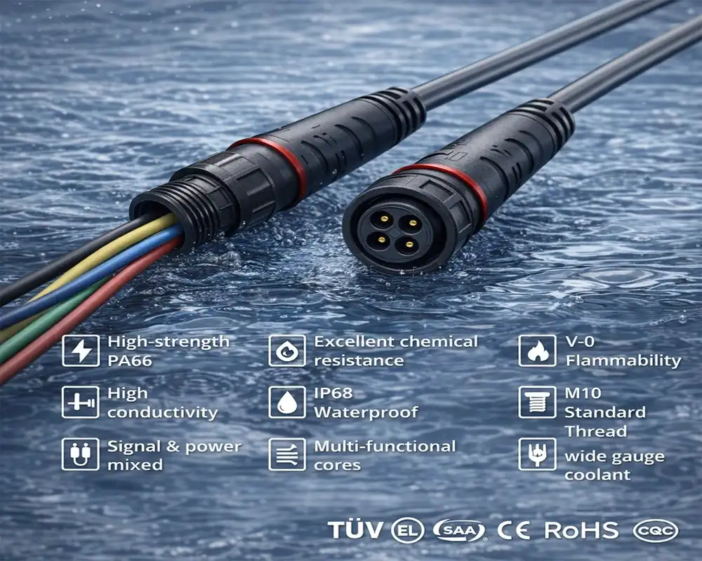 M10 PA66 Waterproof Connector advantage