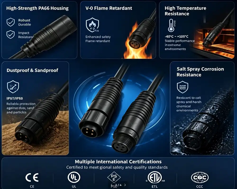 M12 Straight Waterproof Cable Connector advantage