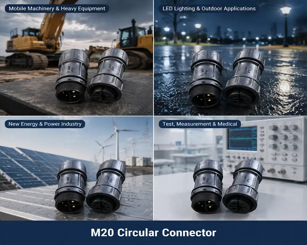M20 circular connector application