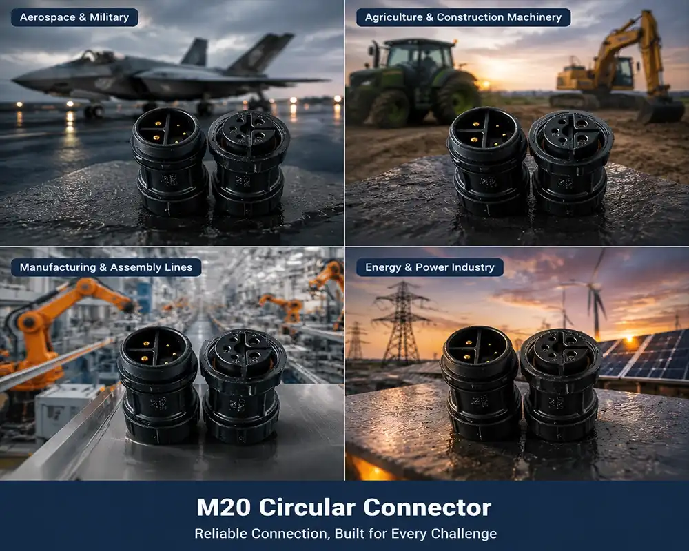 M20 circular connector application M20 circular connector application