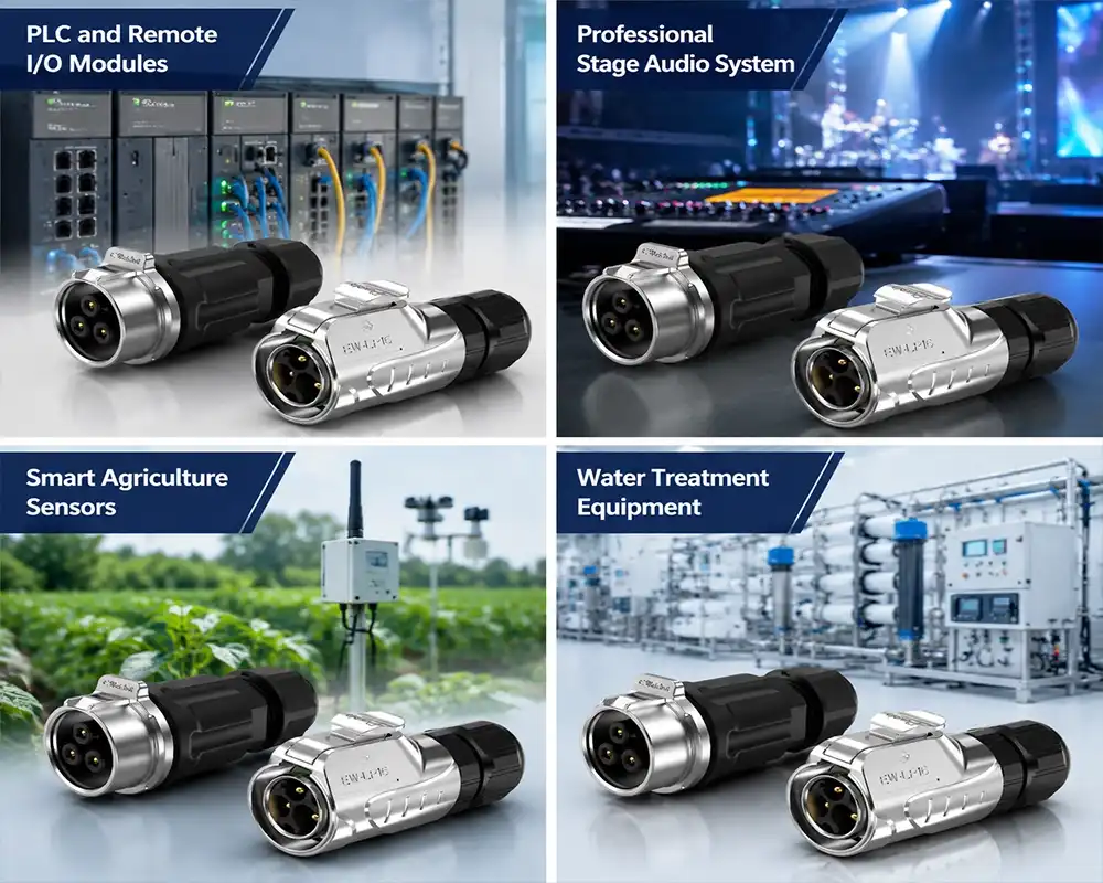 LP16 inline cable connector application LP16 inline cable connector application