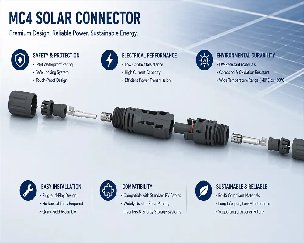 MC4 solar connector advantage