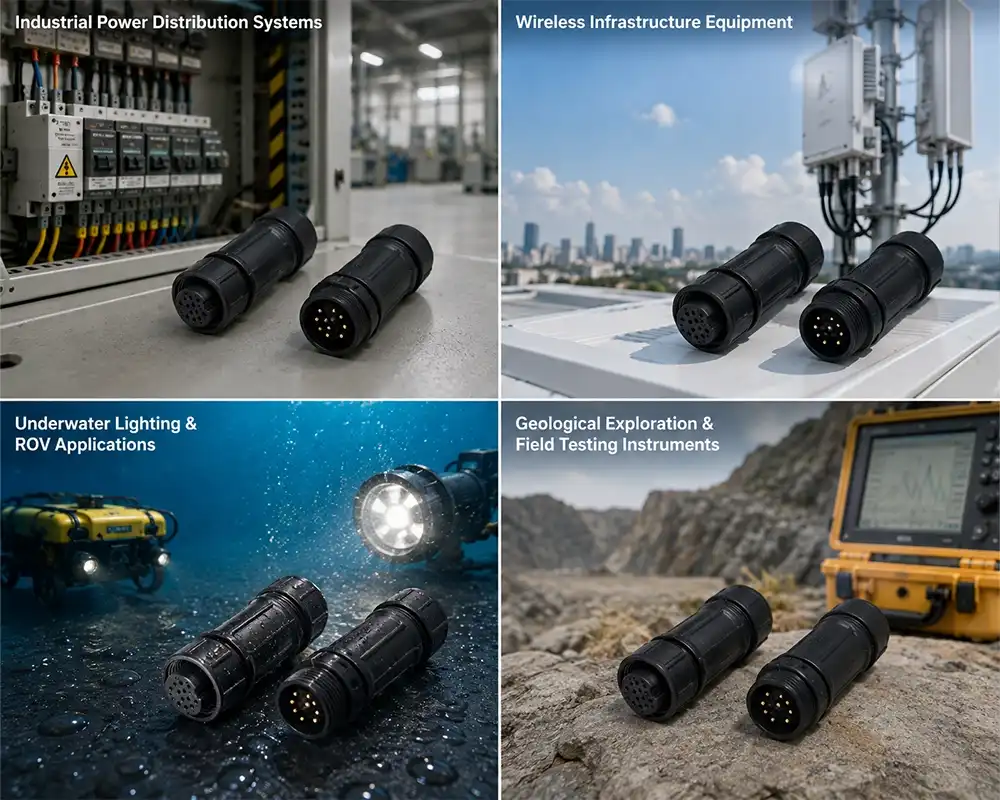 M16 waterproof connector application